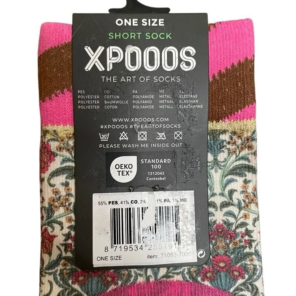 XPOOOS Short Sock OS Expressive Bougie Dogs